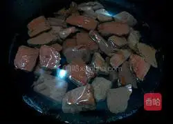 Stir-fried pork blood with leeks Illustration of how to do it 3