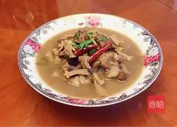 Illustration of how to make Dried Bamboo Shoot Soup (local famous dish) 9