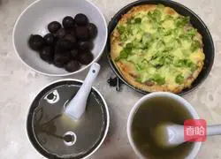 Illustration of how to make bacon pizza (self-purchased crust) 9