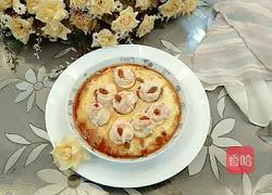 Illustration of how to make tofu, shrimp and steamed eggs 11