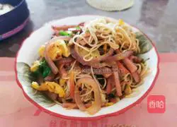 Illustration of how to make fried noodles 11