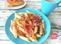  Illustration of how to make bacon pasta 8