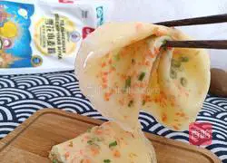 Illustration of how to make egg and milk breakfast cake 10