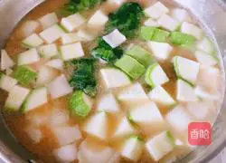 Illustration of how to make Korean miso soup 6