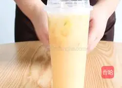 Fruit tea | Illustration of how to make jasmine peach lactic acid 10