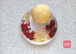 Red Dates, Snow Pear Lily Illustration of how to make soup 2