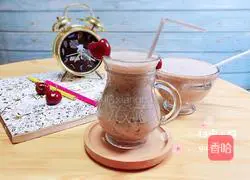 Illustration of how to make cherry coconut milkshake 8