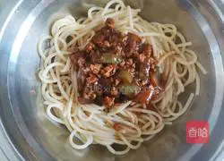 Illustration of how to make eggplant meat sauce noodles 12