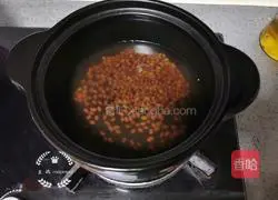 Illustration of how to make red bean, pumpkin and glutinous rice ball soup 8