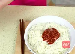 Illustration of Korean Spicy Cabbage Noodles 7