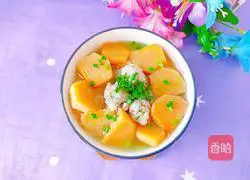 Persimmon meat Illustration of how to make round soup 14