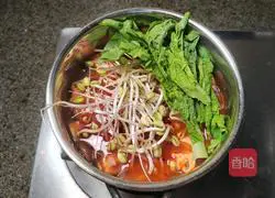 One-person pot clear soup hot pot☛Xiabuxiabu Xinjiang tomato soup base recipe illustration 5
