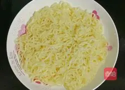 Illustration 6 of how to make potato and mushroom mixed with cheese noodles