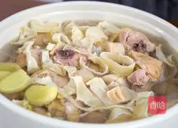 Illustration of how to make fish maw chicken in golden soup 3