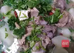 Illustration of how to make herbal mutton soup 10