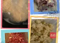 Illustration of how to make volcanic stone sausage pasta 2