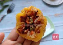 Illustration of how to make rice siomai 16