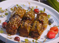 Illustration of how to make beef stuffed with green pepper 8