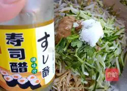 Illustration of how to make cold bean sprouts and shredded beans 9