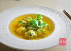 Illustration of how to make coriander meatball soup 18