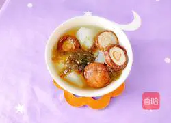 Illustration of how to make mushroom and seaweed soup 12