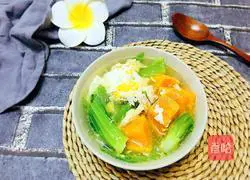 Illustration of how to make sweet potato, chicken and mustard soup 12