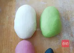 Illustration of how to make apple bean paste buns 1