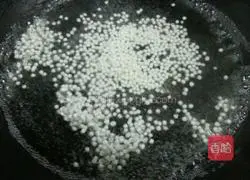 Illustration of how to make red bean and sago 7