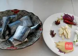Illustration of stewed mackerel 1