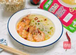 Illustration of how to make sour shrimp and enoki mushroom soup 10