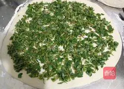 Illustration of how to make purslane flatbread buns (steamed buns version) 5