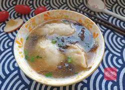 Illustration of how to make seaweed soup willow leaf dumplings 9