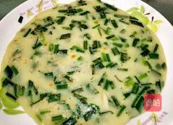 Illustration of how to make leek and egg pancakes 15