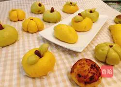 Illustration of how to make fancy custard buns 18