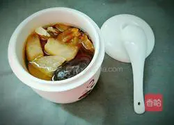 Snow pear, white fungus and red date soup recipe 8
