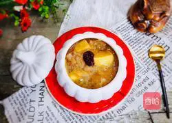 Illustration of how to make apple stewed with white fungus 13