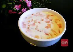 Illustration of how to make papaya stewed in milk (confinement meal) 10