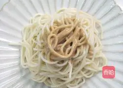 Illustration of how to make appetizing chicken shredded cold noodles 4