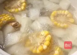 Winter Melon and Corn Pork Ribs Soup Recipe Illustration 9