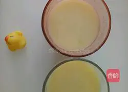 Illustration of how to make mango and pear juice 3