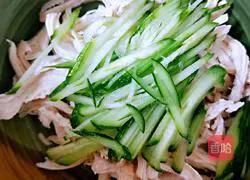 Illustration of the recipe of cold shredded chicken #light food and fat loss# 14