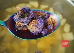 Pineapple apple forget-me-not Illustration of how to make scented tea 8