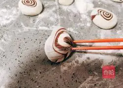 Illustration of how to make cocoa taro mud shell buns 20