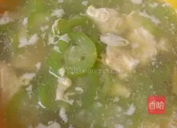 Luffa and egg soup Practice illustration 7