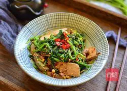 Illustration of how to make cold spinach and pork liver 9