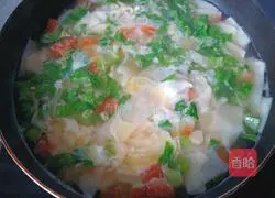 Illustration of making noodle soup 11