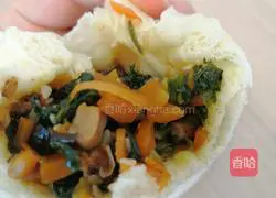 Vegetarian stuffed buns Illustration of how to do it 17