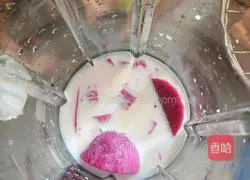 Illustration of how to make dragon fruit milkshake (wall-breaking machine version) 5