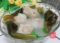 Illustration of how to make kelp and pork ribs soup 6