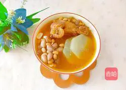 Illustration of how to make peanut, soybean and white radish chicken soup 13